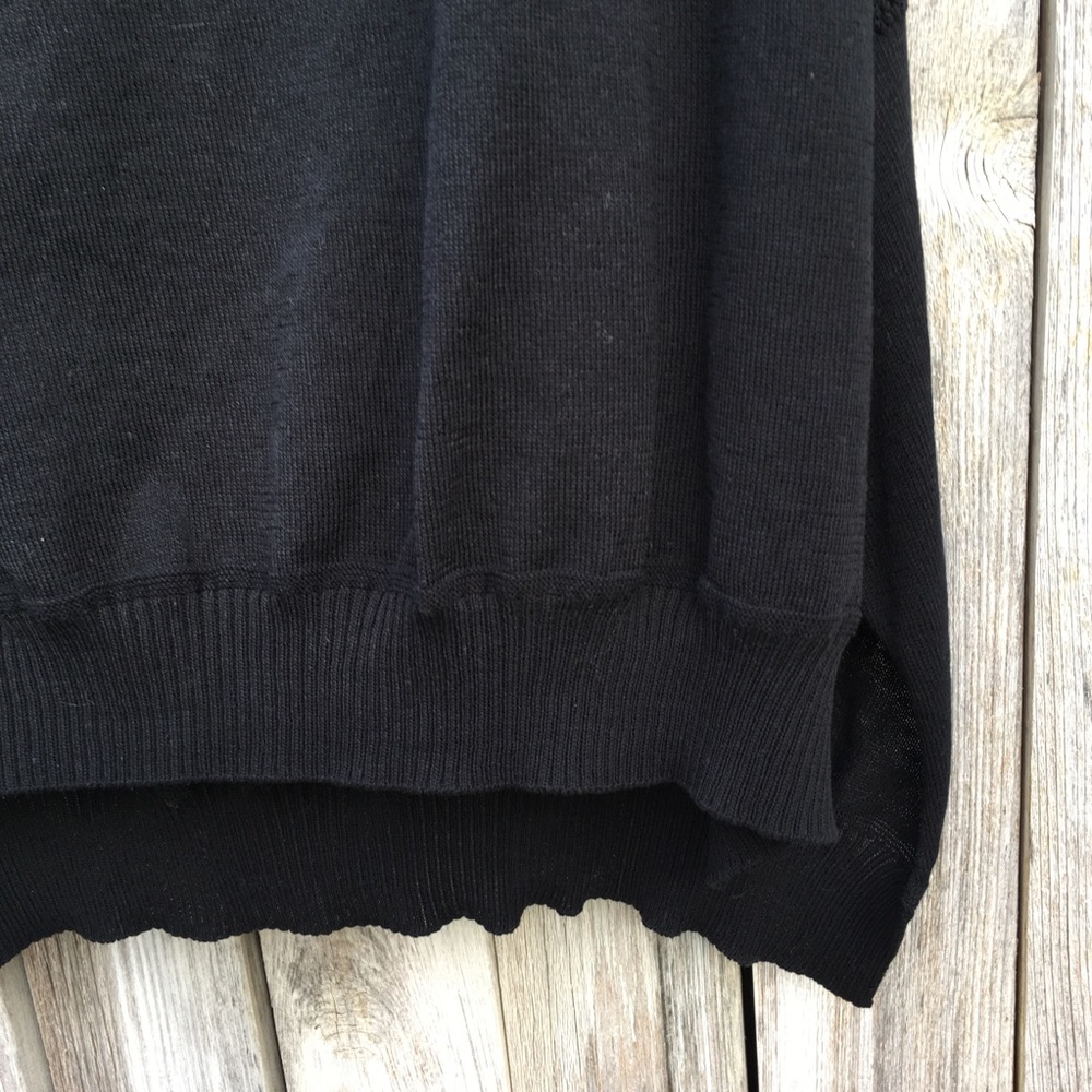 The Row Sleeveless Sweater Linen Cotton Black L - Picture 8 of 13